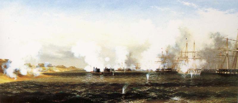 Xanthus Russell Smith Attack on Fort Fisher,North Carolina oil painting image
